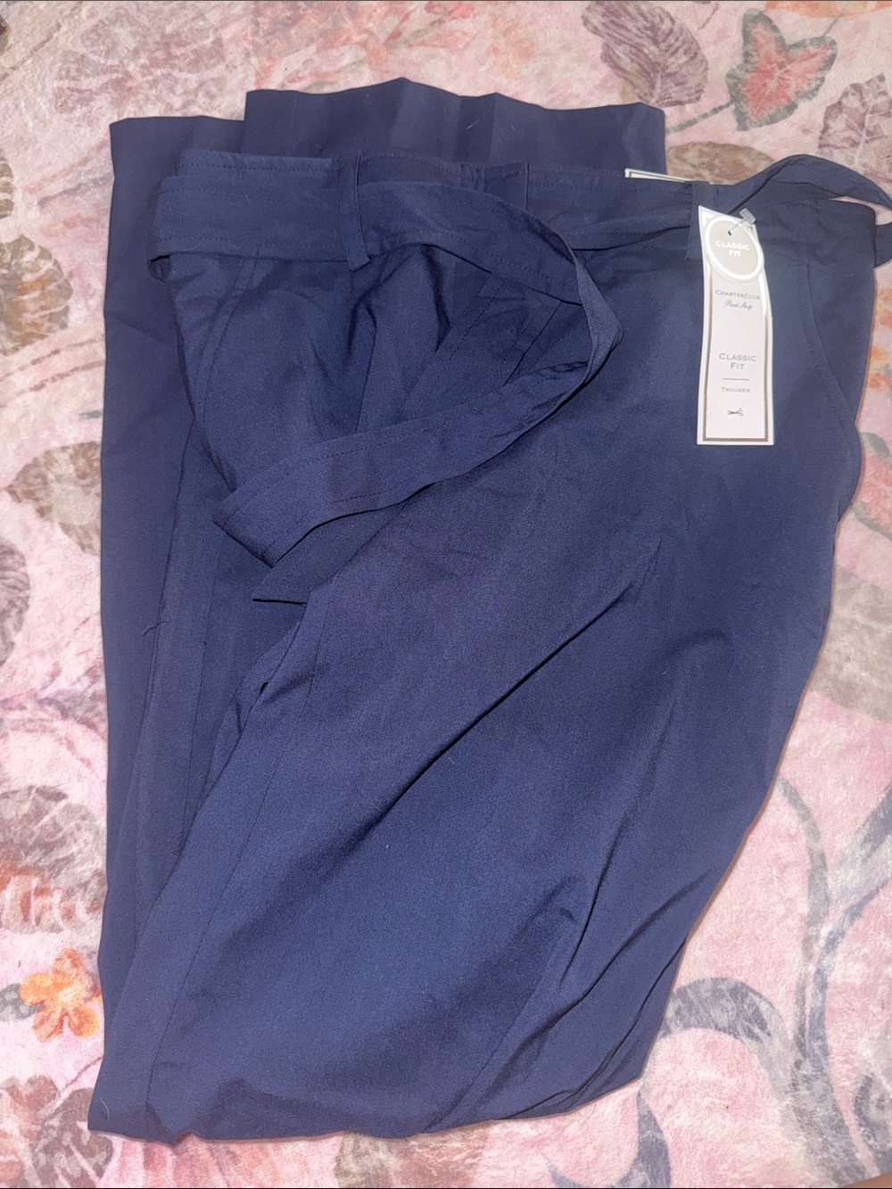 Charter Club Navy Boot Cut Pants